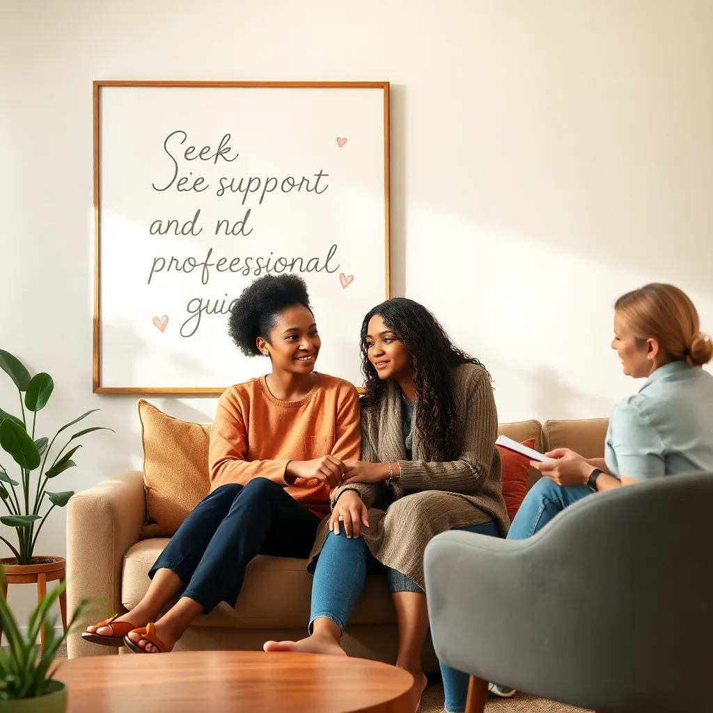Seek Support and Professional Guidance